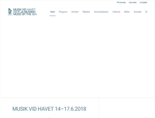 Tablet Screenshot of musikvidhavet.fi